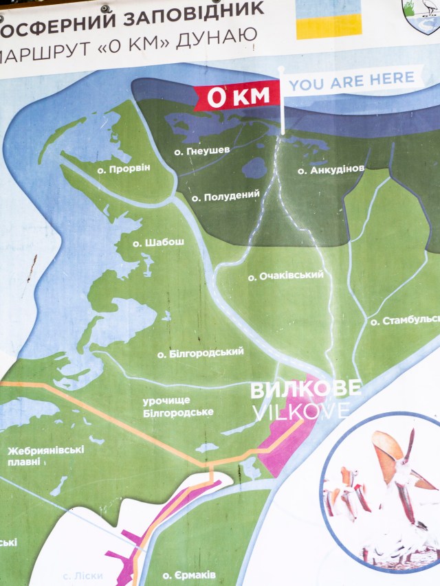 Vylkove on jäänyt kasvavan suiston keskelle
